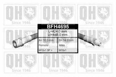QUINTON HAZELL bfh4695 -  Тормозной шланг